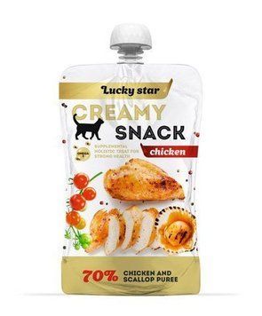 Lucky Star Пюре курка + морський гребінець, 85 г