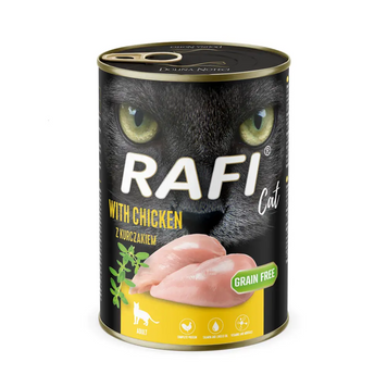 Вологий корм для дорослих котів Dolina Noteci Rafi cat з куркою 400 г