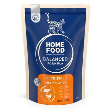 Сухий корм HOME FOOD для дорослих котів "М&rsquo;ясне асорті", 300 г