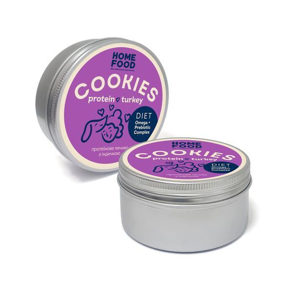 Протеїнове печиво з індичкою для собак HOME FOOD, 80 г