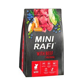 Сухий корм для собак малих порід Dolina Noteci RAFI mini з яловичиною, 3 кг