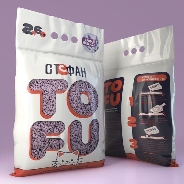 Наповнювач натуральний Стефан TOFU 2,6 кг &mdash; лаванда