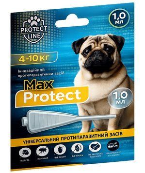 МаксПротект краплі для собак 4-10 кг 1,0мл №1 (ProtectLine)