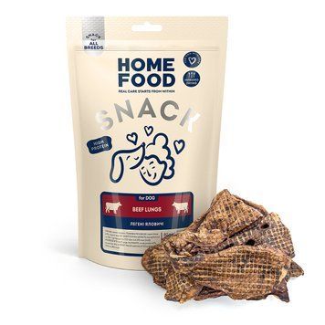 Ласощі для собак HOME FOOD Легені яловичі, 80 г